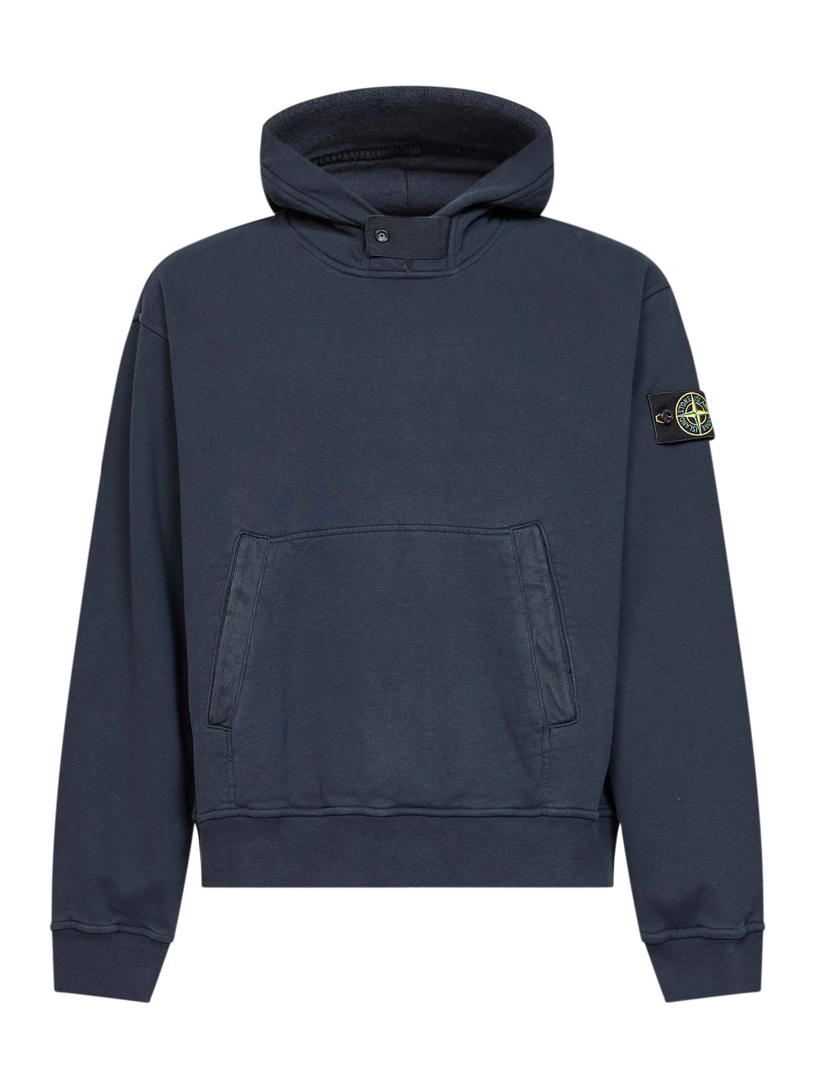 Blue organic cotton hoodie - 1