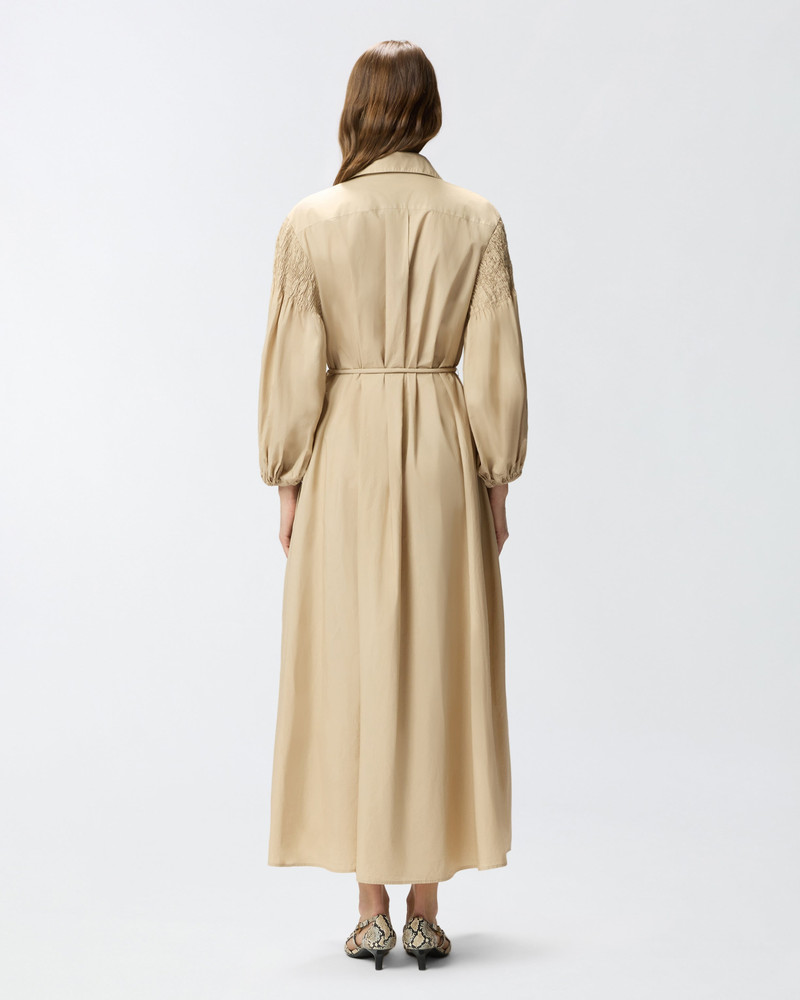 LONG SHIRT DRESS IN COTTON WITH BELT 5