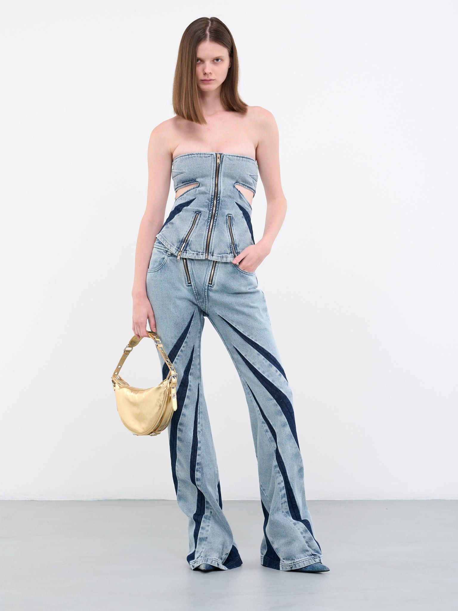 Darted Denim Corset - 6