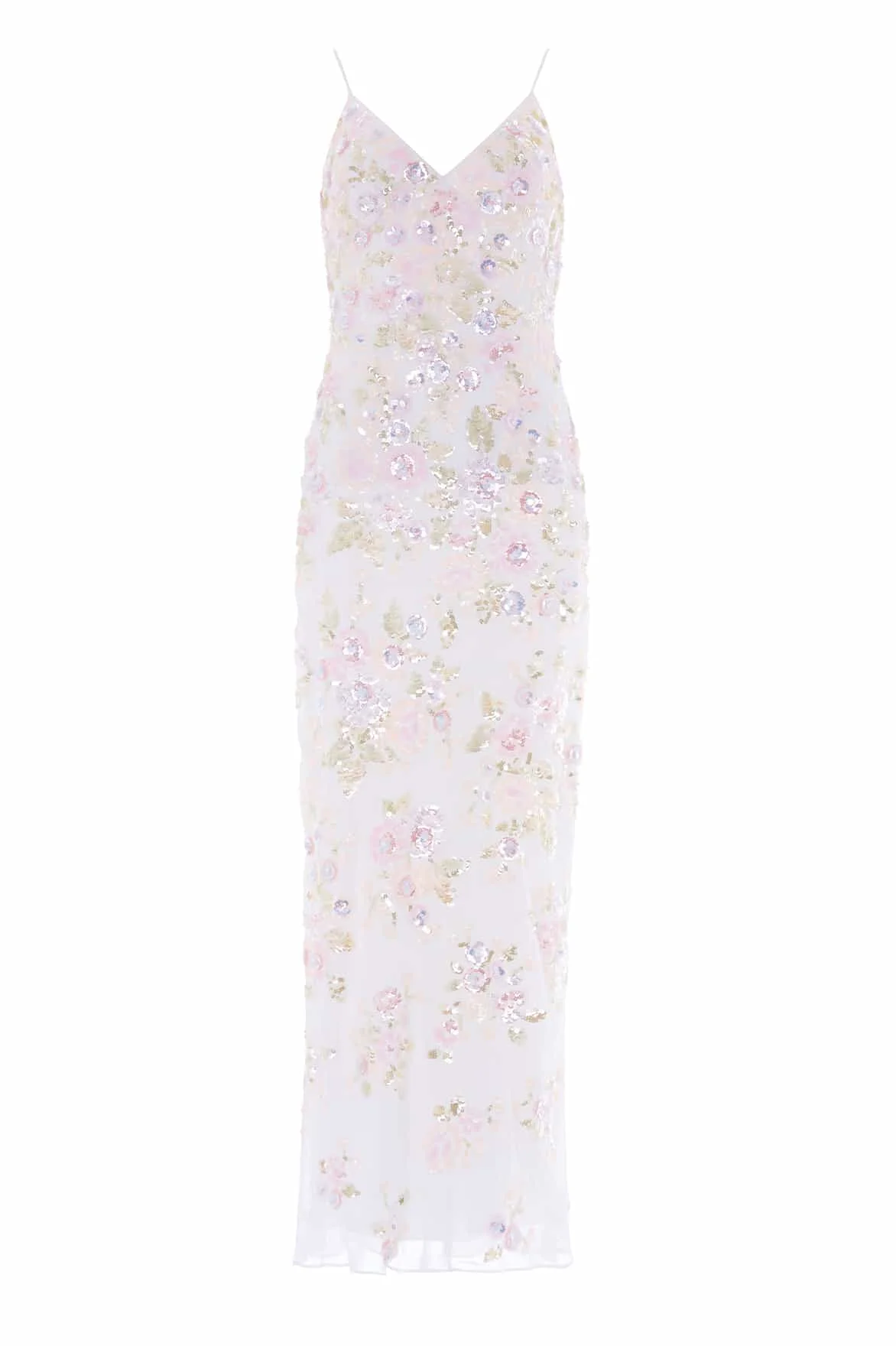 Sequin Paradise Georgette Cami Gown - 1
