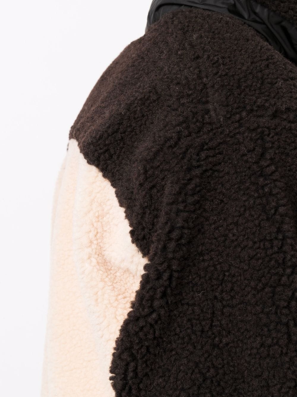 panelled sherpa jacket - 5