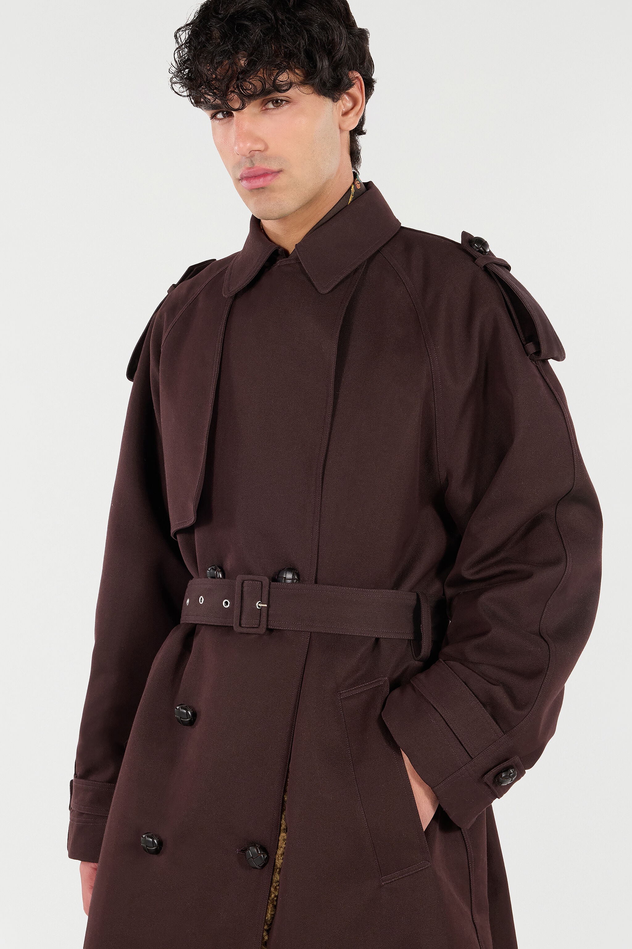 Long Cotton Trench Coat - 5