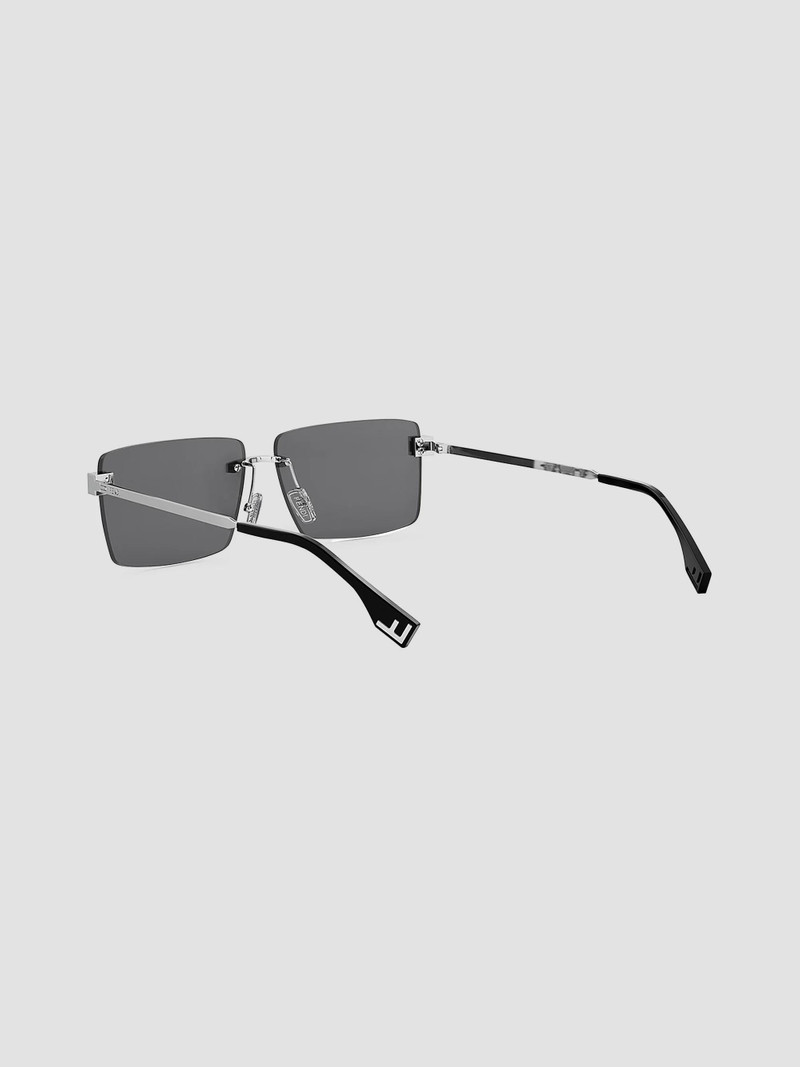 Men Sky 60MM Rimless Sunglasses - Grey 4