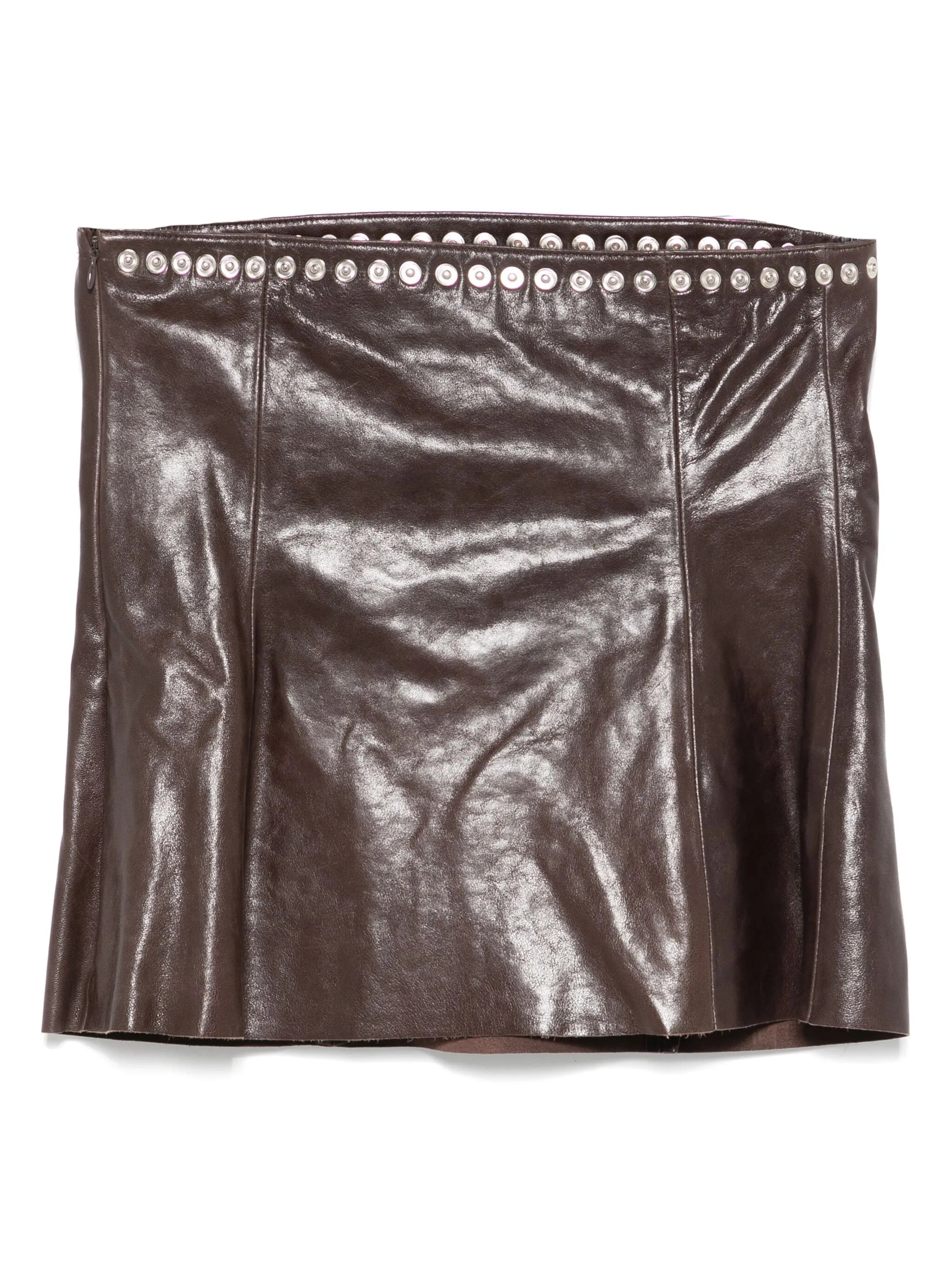 Leather Mini Skirt - 2