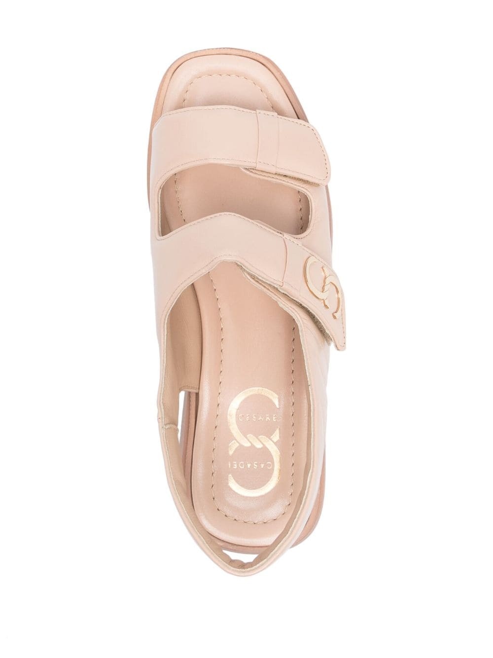 double-strap platform sandals - 4