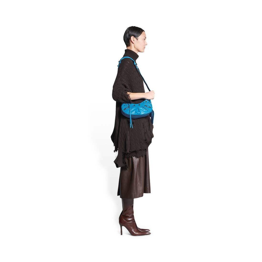 Women's Le Cagole Xs Shoulder Bag in Blue - 2