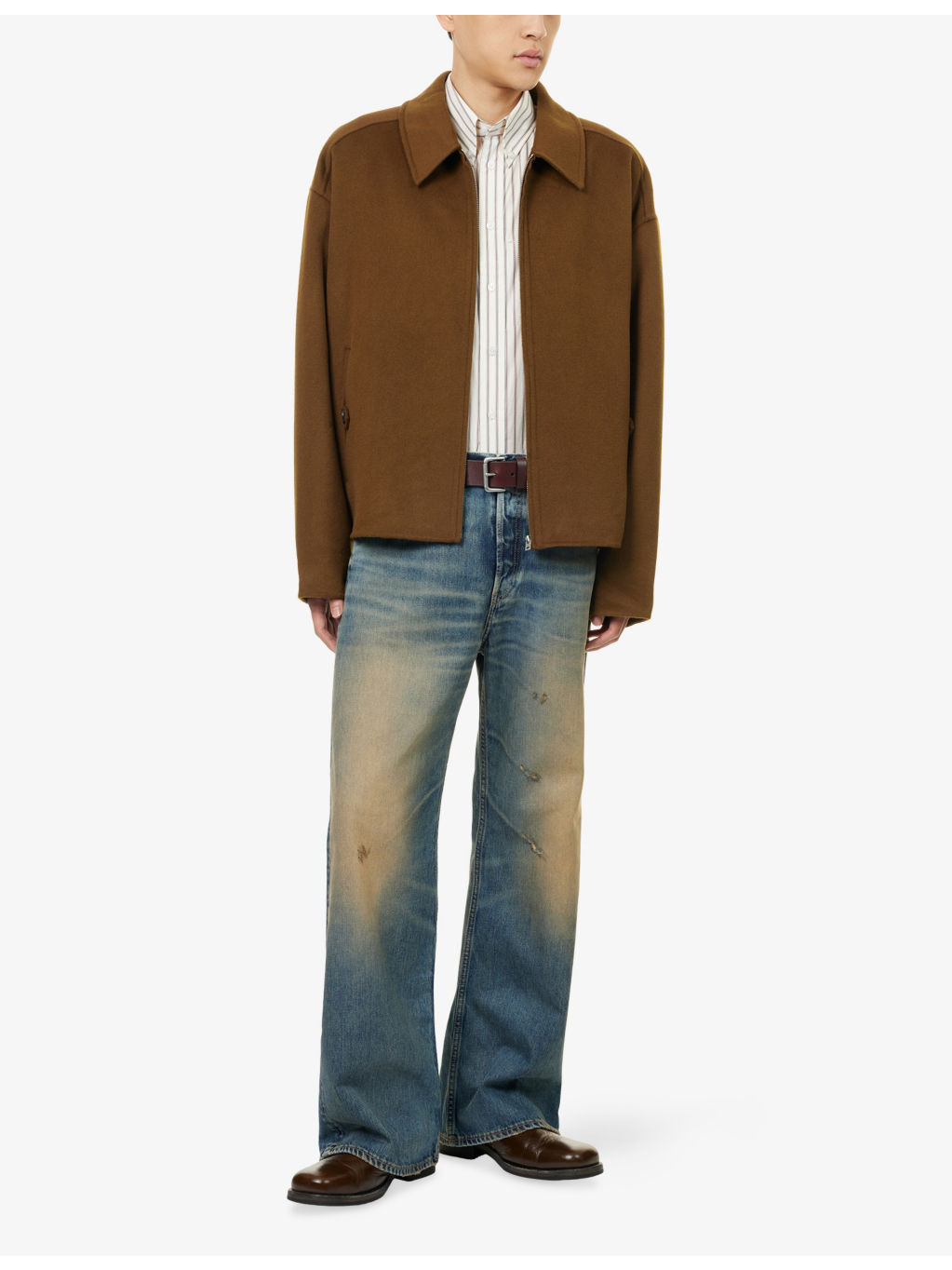 Brushed Relaxed-Fit Wool And Cashmere Jacket - 2