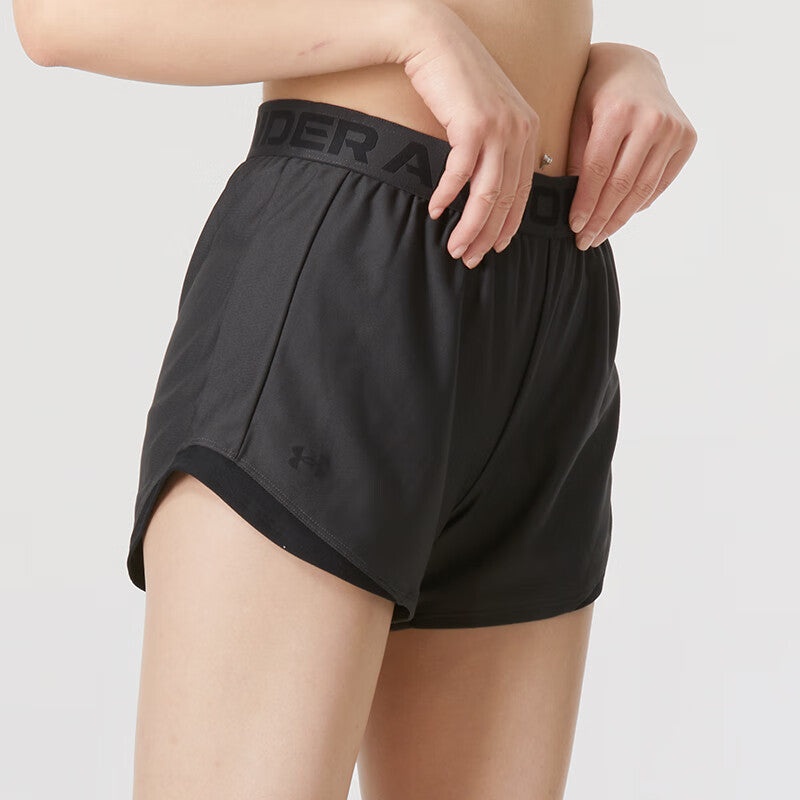 (WMNS) Under Armour Play Up Sports Shorts 'Black' 1362517-010 - 4