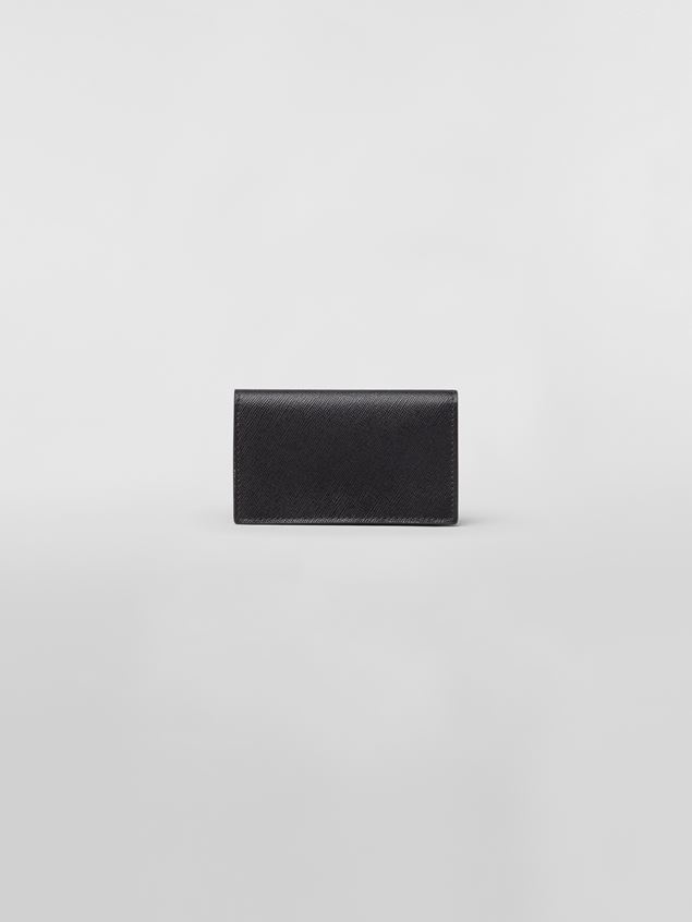 BUSINESS CARD HOLDER IN BLACK SAFFIANO CALFSKIN - 3