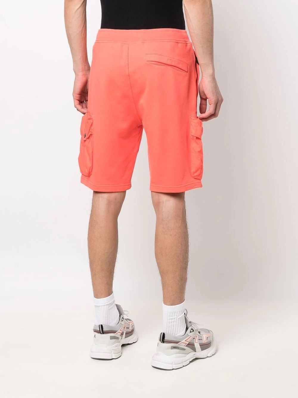 Compass-motif fleece shorts - 4