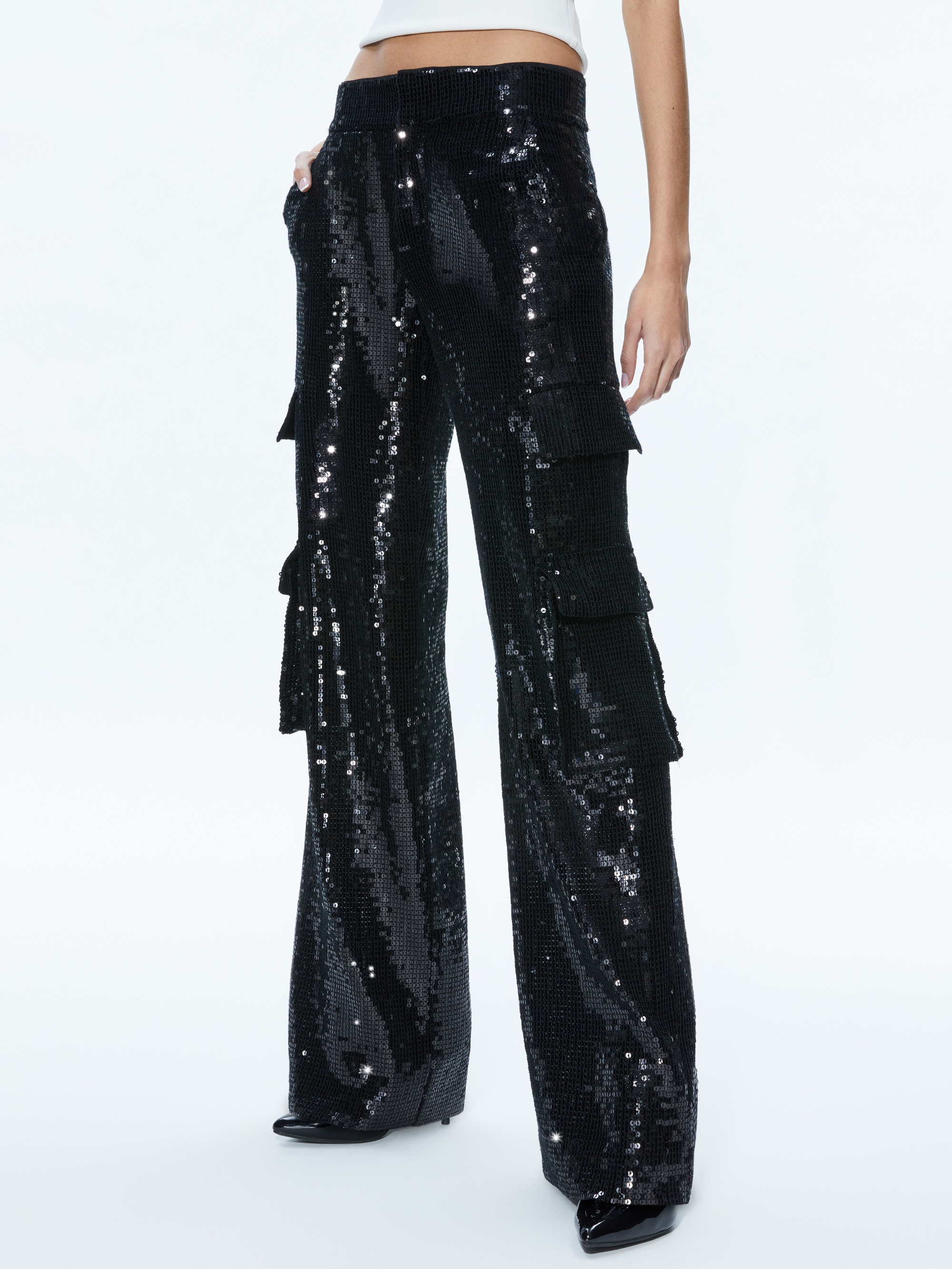 HAYES SEQUIN CARGO PANT - 1