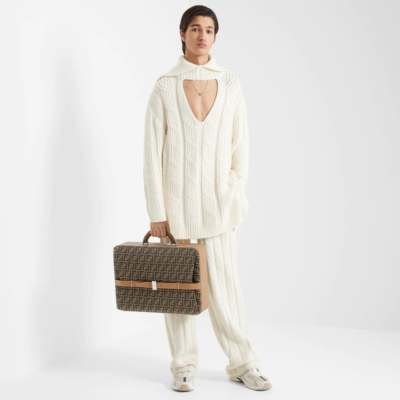 FENDI White wool pullover outlook