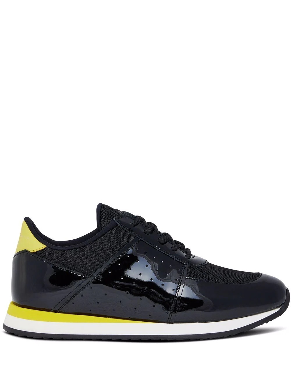 contrasting details panelled sneakers - 1