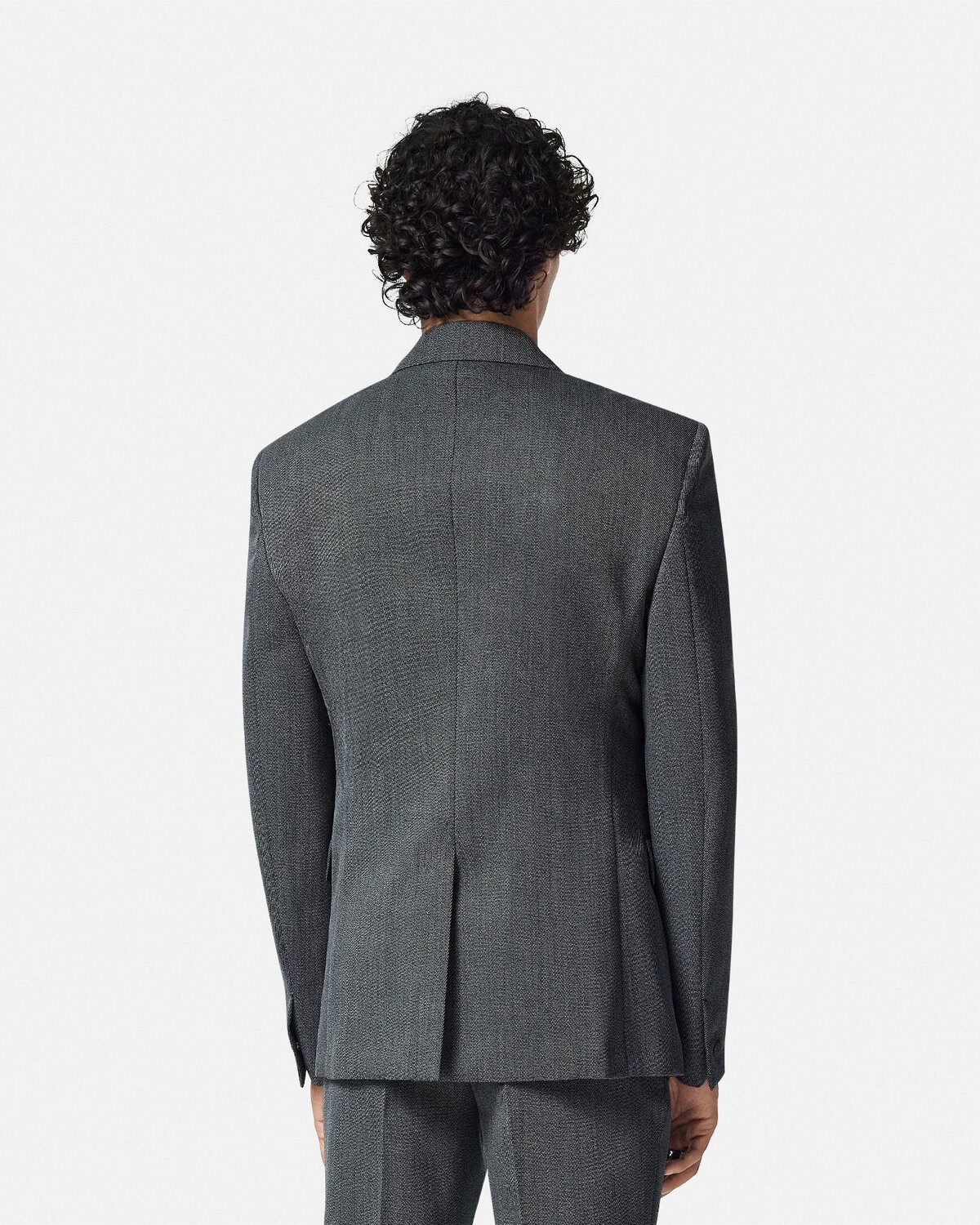 Wool Mouliné Single-Breasted Blazer - 5