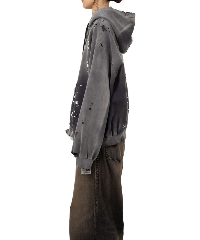 Sun Faded Like Embellished Zip-up Hoodie 5