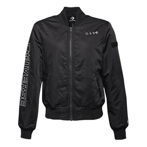 (WMNS) Converse Casual Sports Short Stand Collar Jacket 'Black' 10007511-A02 - 1