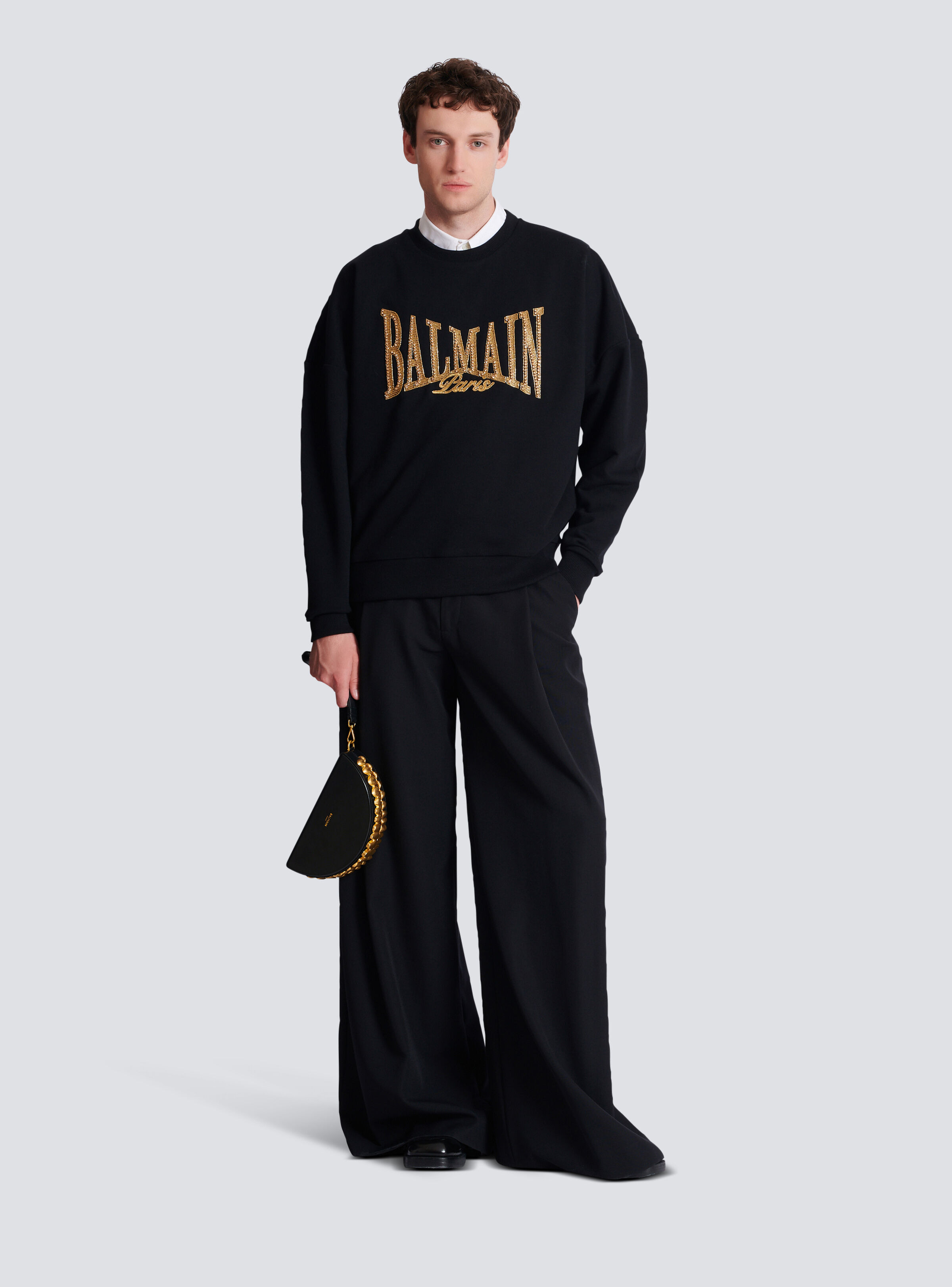 Embroidered Balmain College sweatshirt - 2