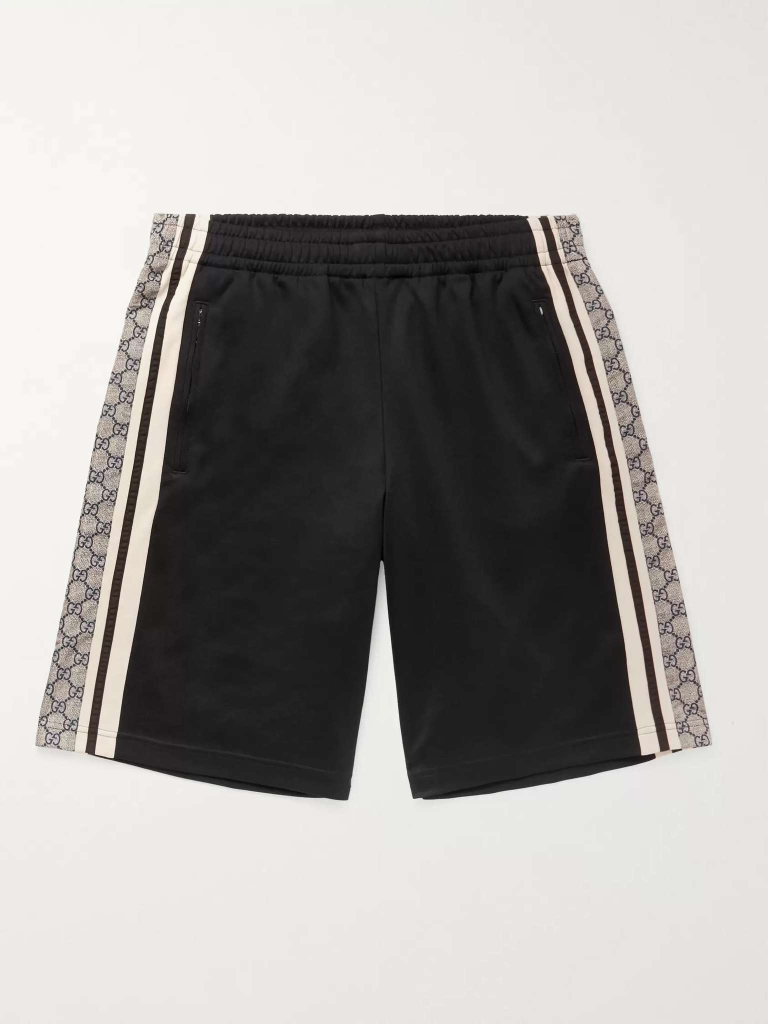 Logo-Print Striped Tech-Jersey Shorts - 1