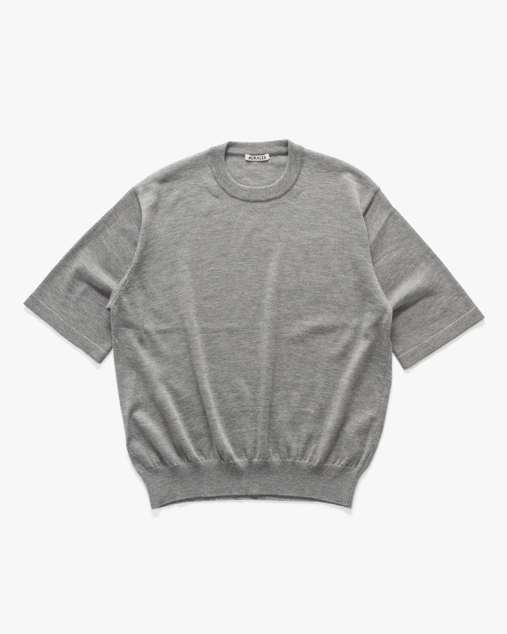 トップス AURALEE HARD TWIST CASHMERE KNIT TEE AURALEE HARD TWIST CASHMERE KNIT TEE – unexpected store