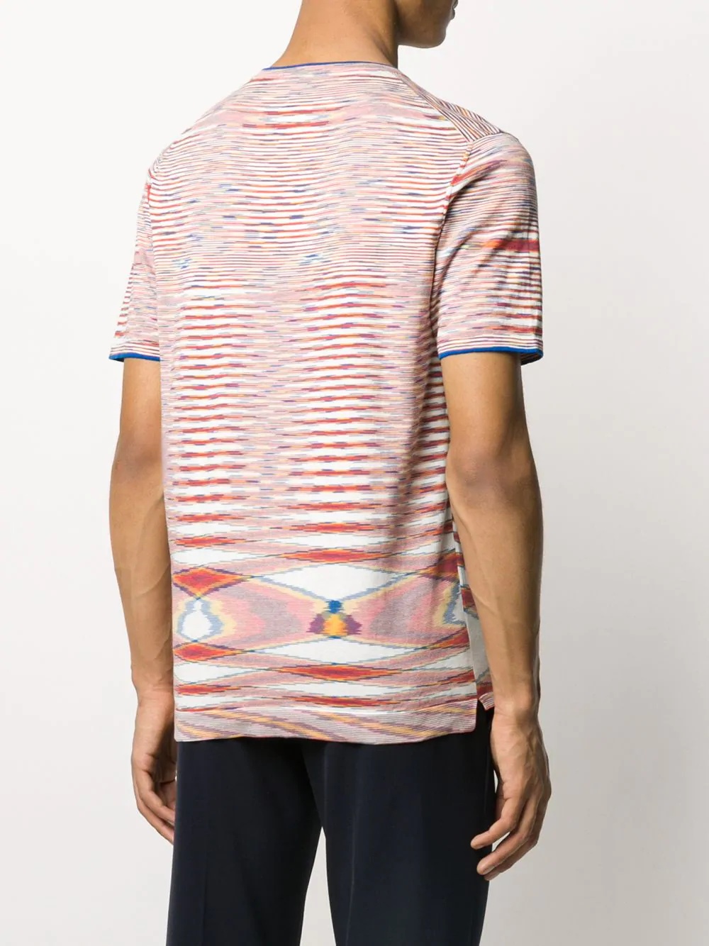 abstract stripe T-shirt - 4