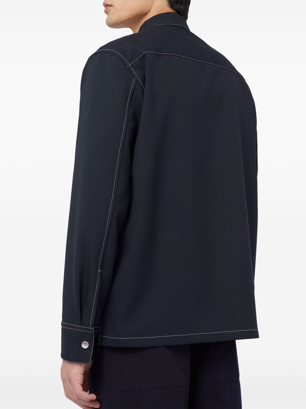 zip-up shirt jacket - 4