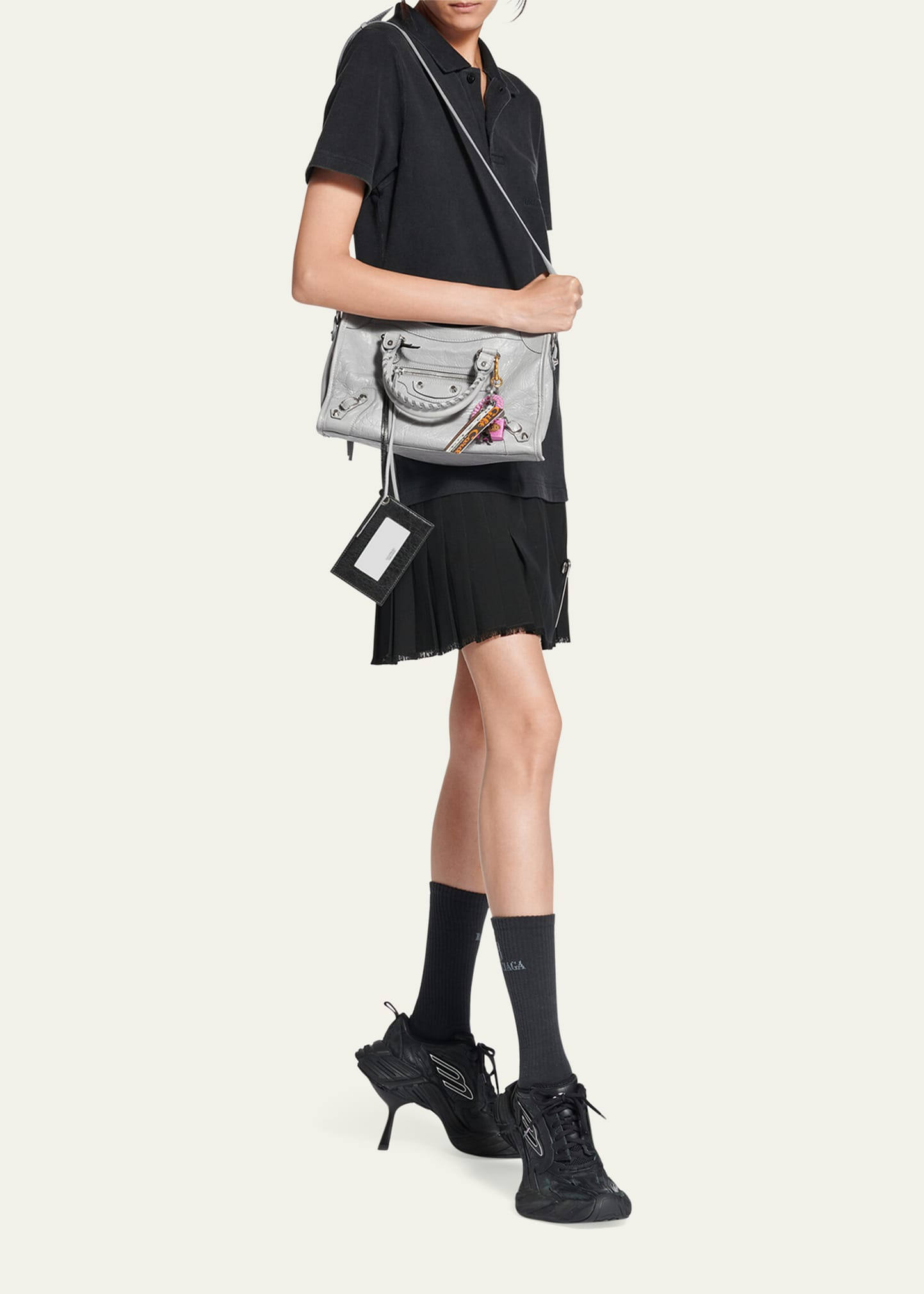 Le City Small Arena Leather Crossbody Bag - 5