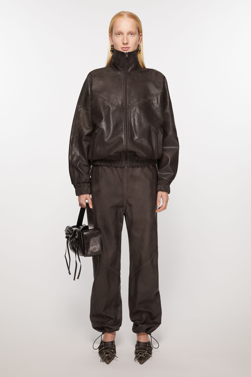 Acne Studios Leather jacket - Brown outlook