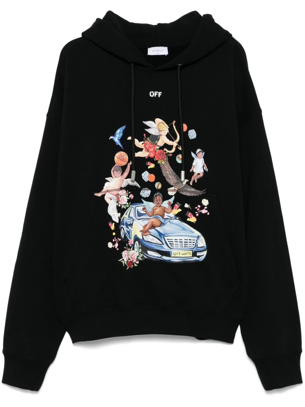 OFF WHITE - Men Fresco Car Skate Hoodie - 5