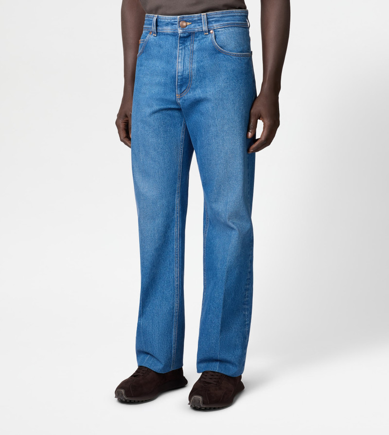 RELAXED FIT 5 POCKET JEANS - BLUE 3