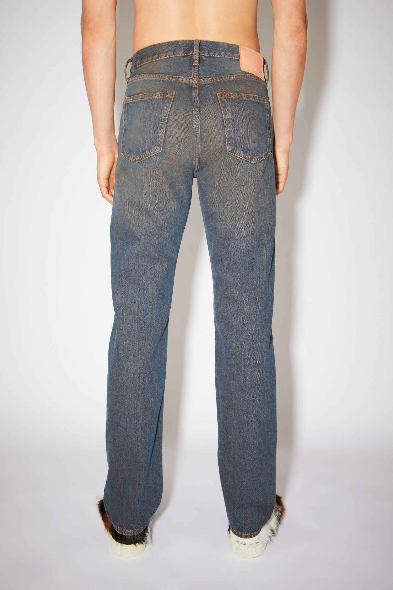 Straight fit jeans - Blue/brown - 3