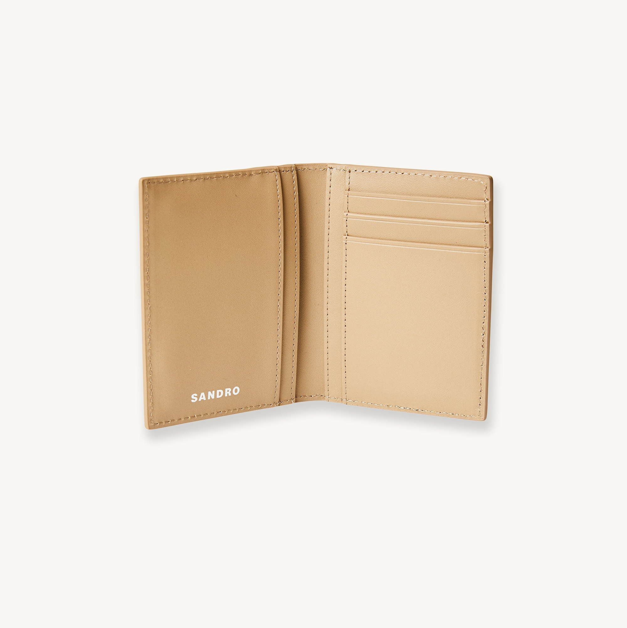 Embossed leather vertical card holder - 3