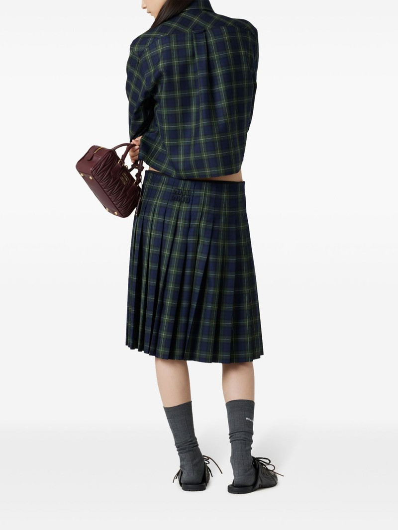 pleated tartan skirt 3