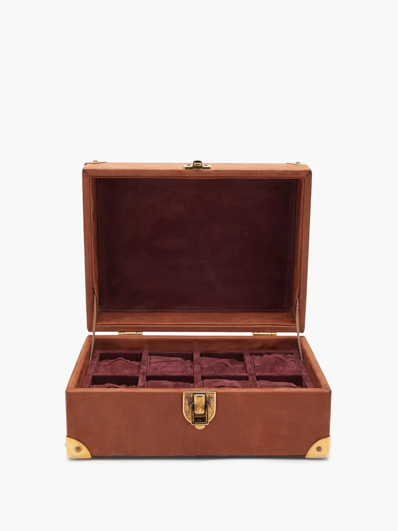 Nubuck and suede watch box - 5