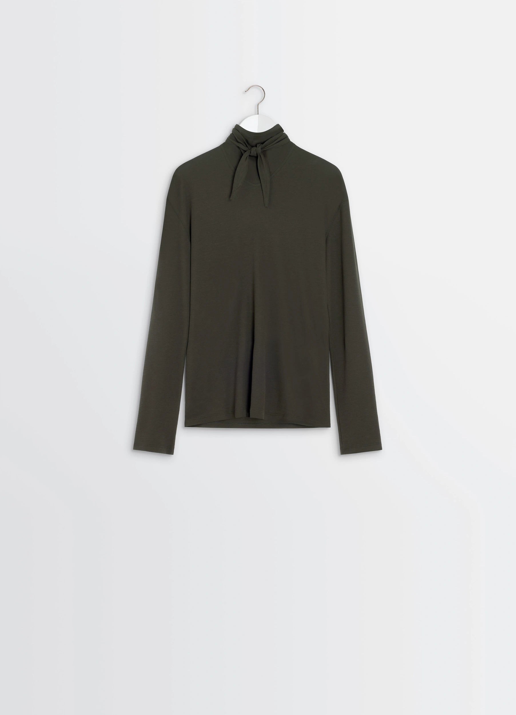 LONG SLEEVE FOULARD TOP - 5