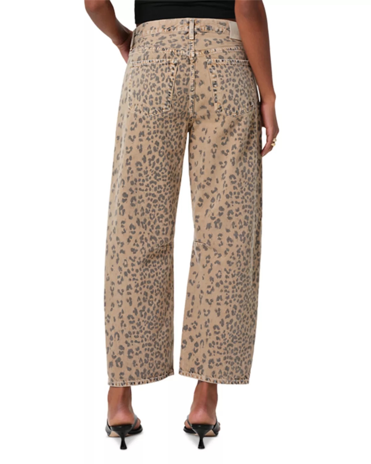 Miro High Rise Relaxed Jeans in Natural Cheetah - 3