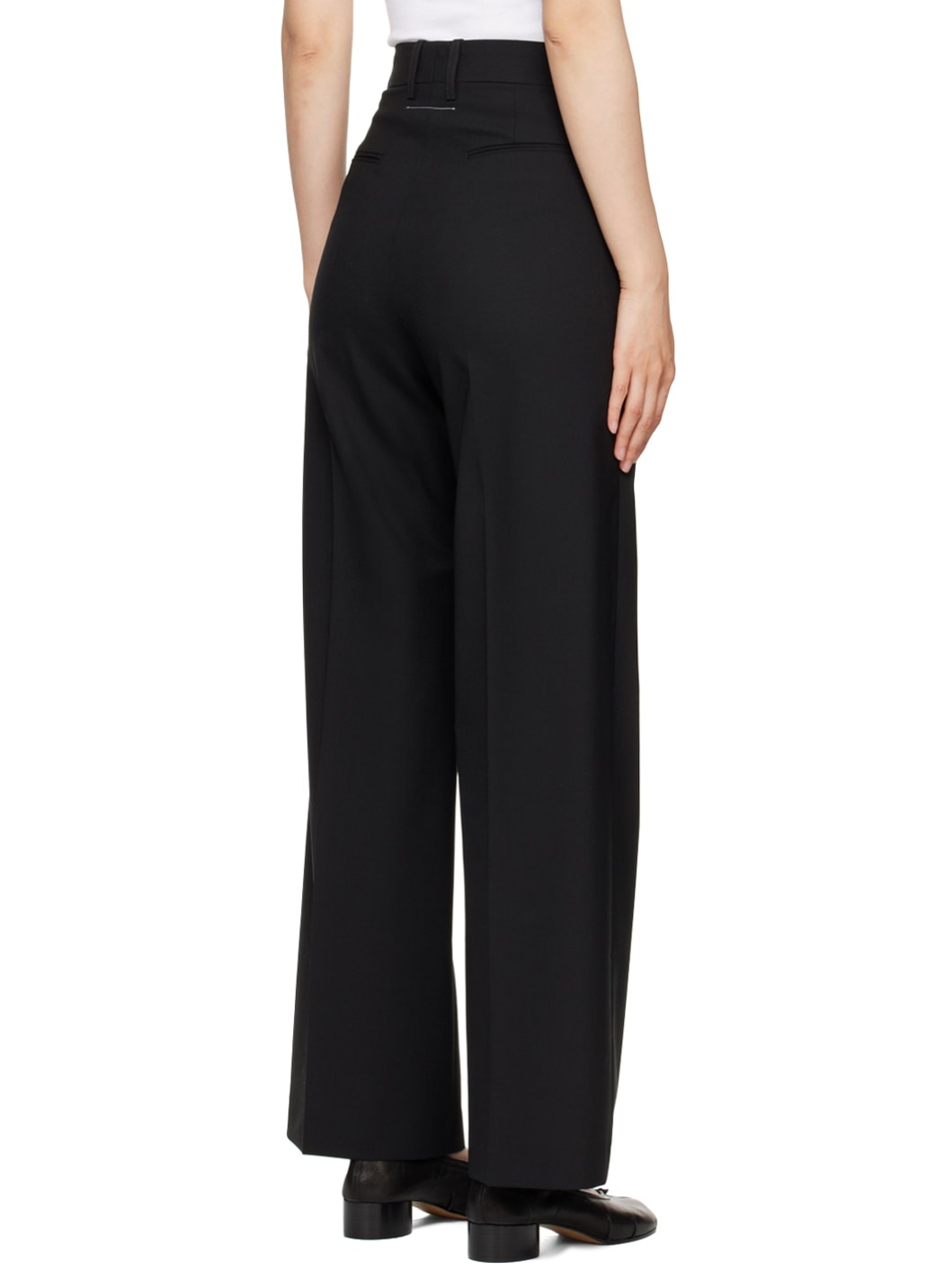 Black Stitch Trousers - 3