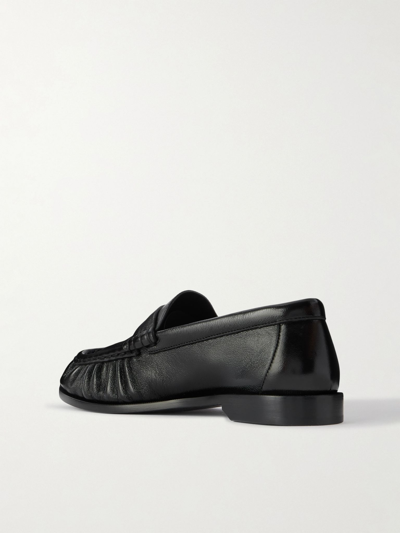 Le Loafer logo-embellished leather loafers Black - 3