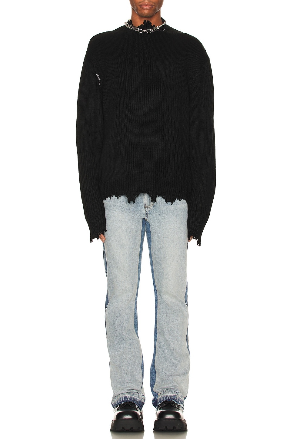 Arc Sculpture Knit Sweater - 5