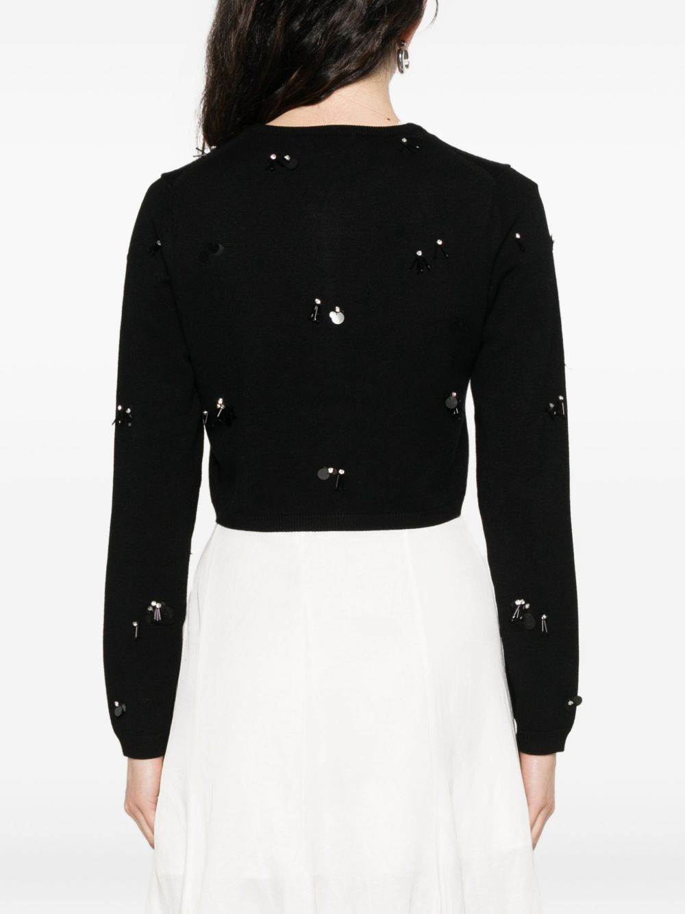 sequin-embellished cardigan - 4