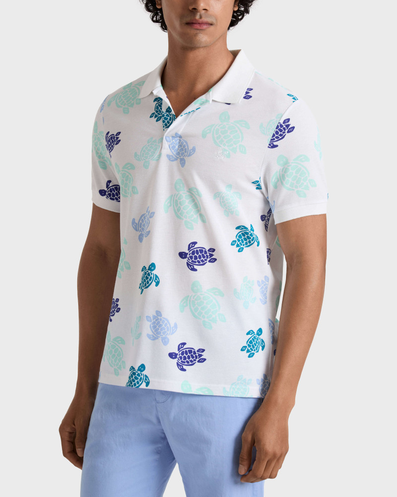 Vilebrequin MEN COTTON PIQUE POLO RONDE DES TORTUES MULTICOLORES outlook