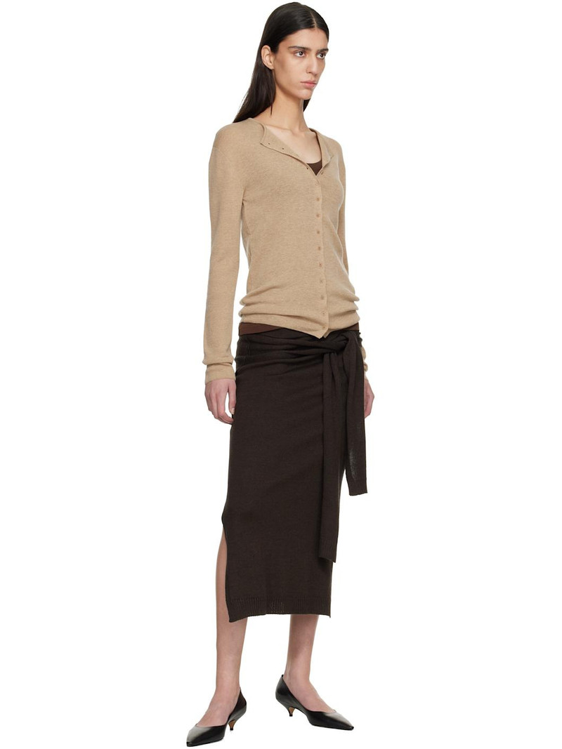 LE17SEPTEMBRE Tan Anne Knit Cardigan outlook