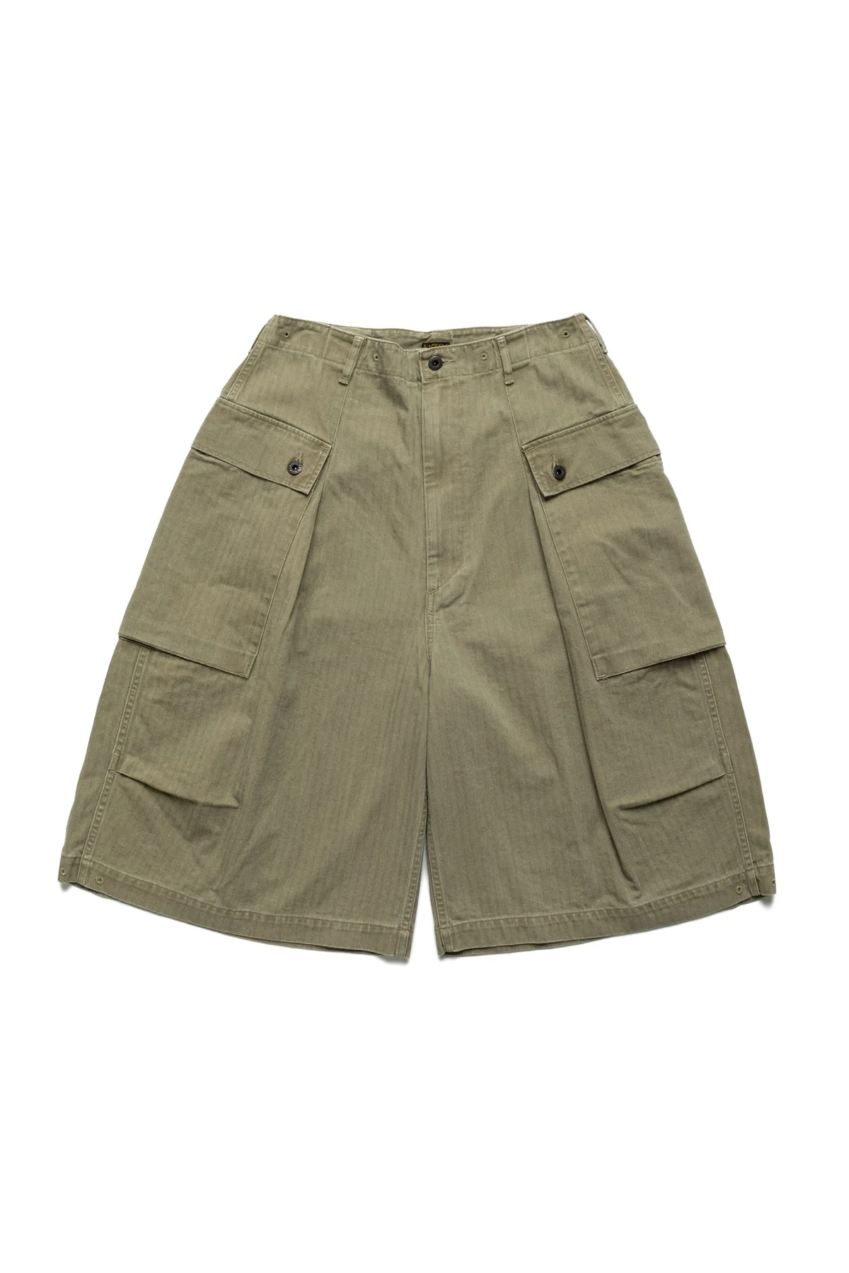 Herringbone JUMBO MONKEY Shorts - Khaki - 1