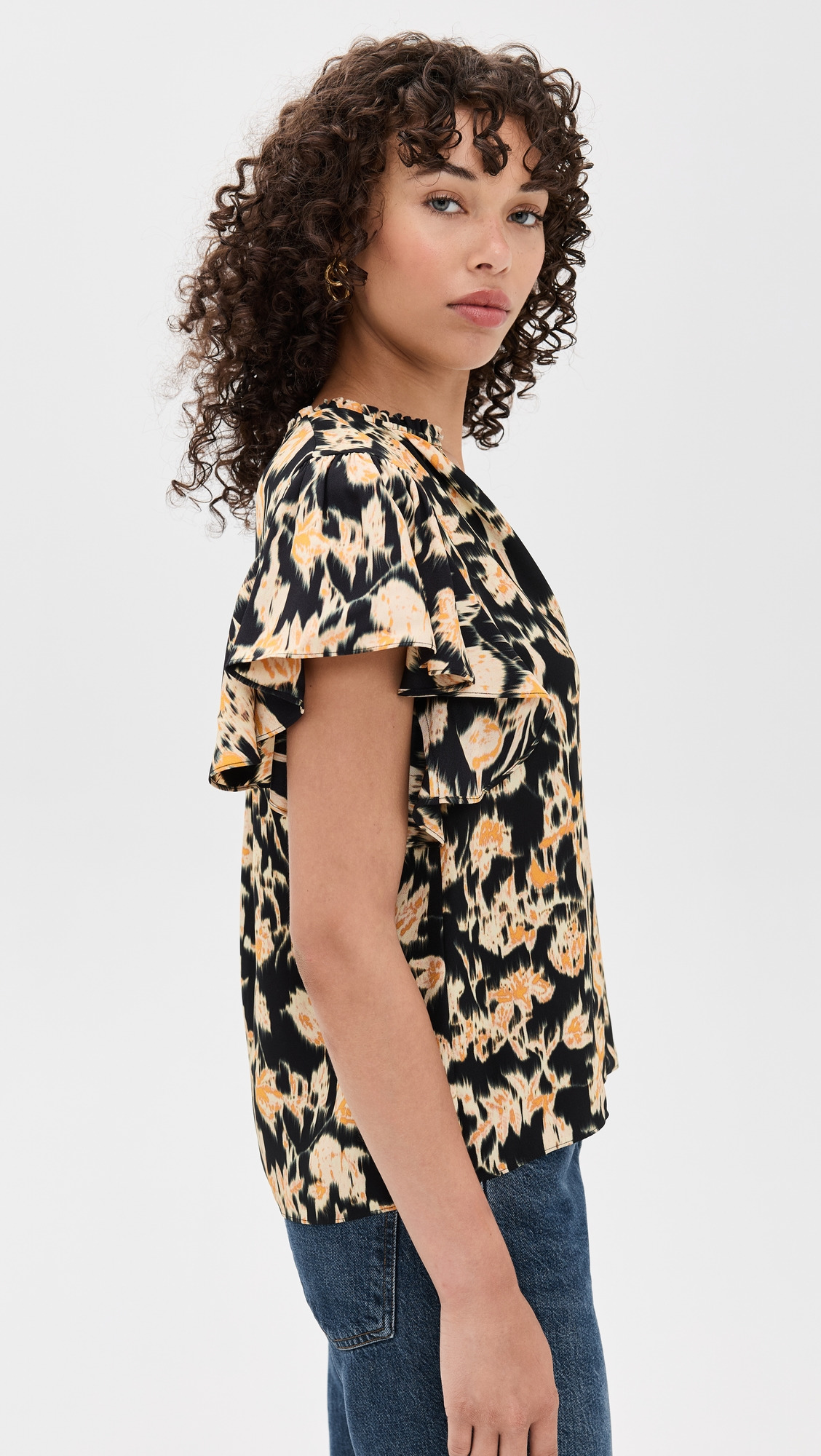 Lilo Flutter Sleeve Blouse - 3