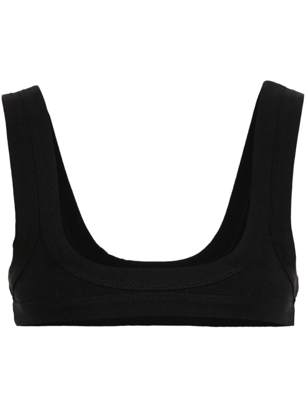 scoop neck triangle top - 1