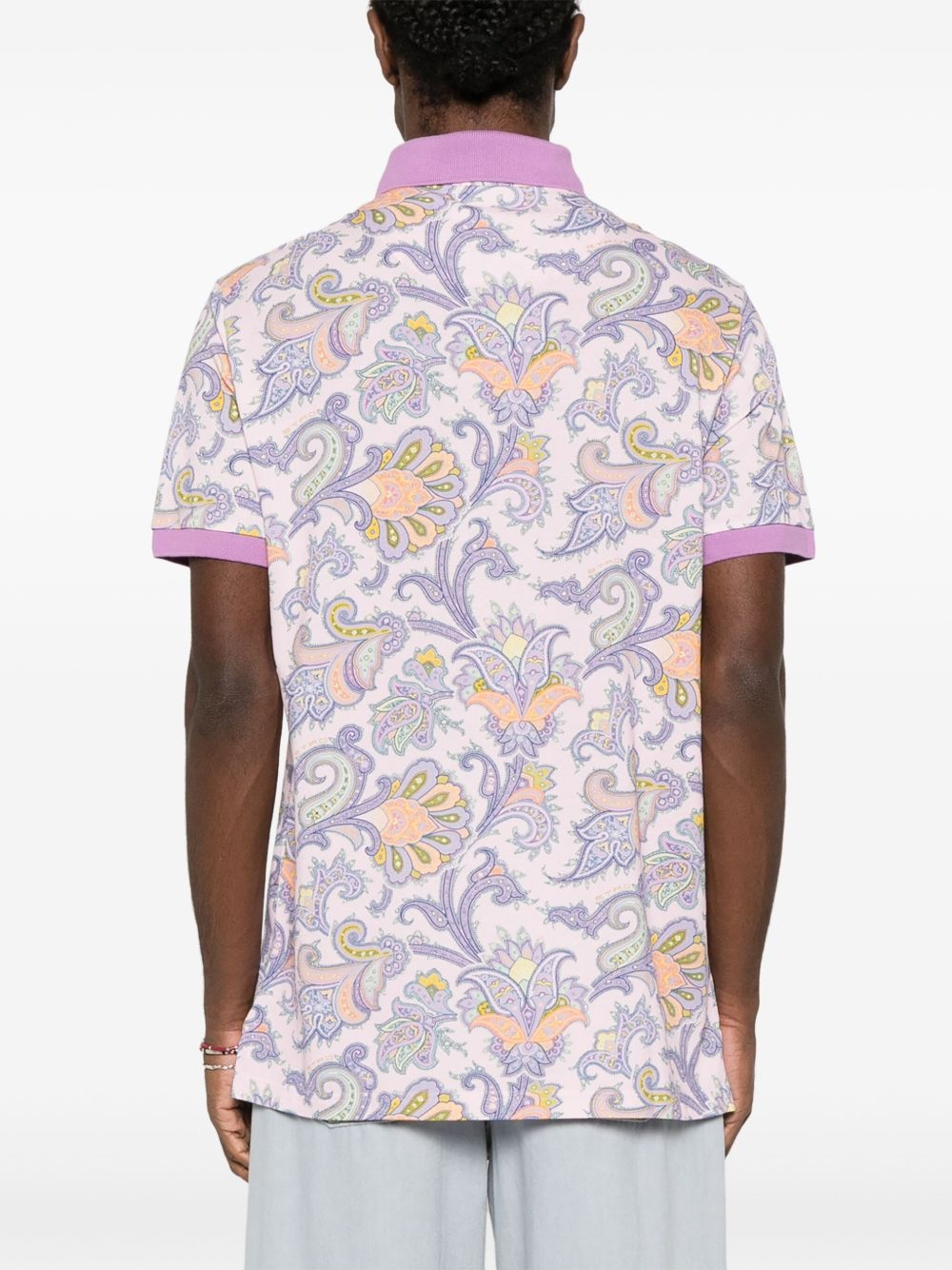 paisley polo shirt - 3