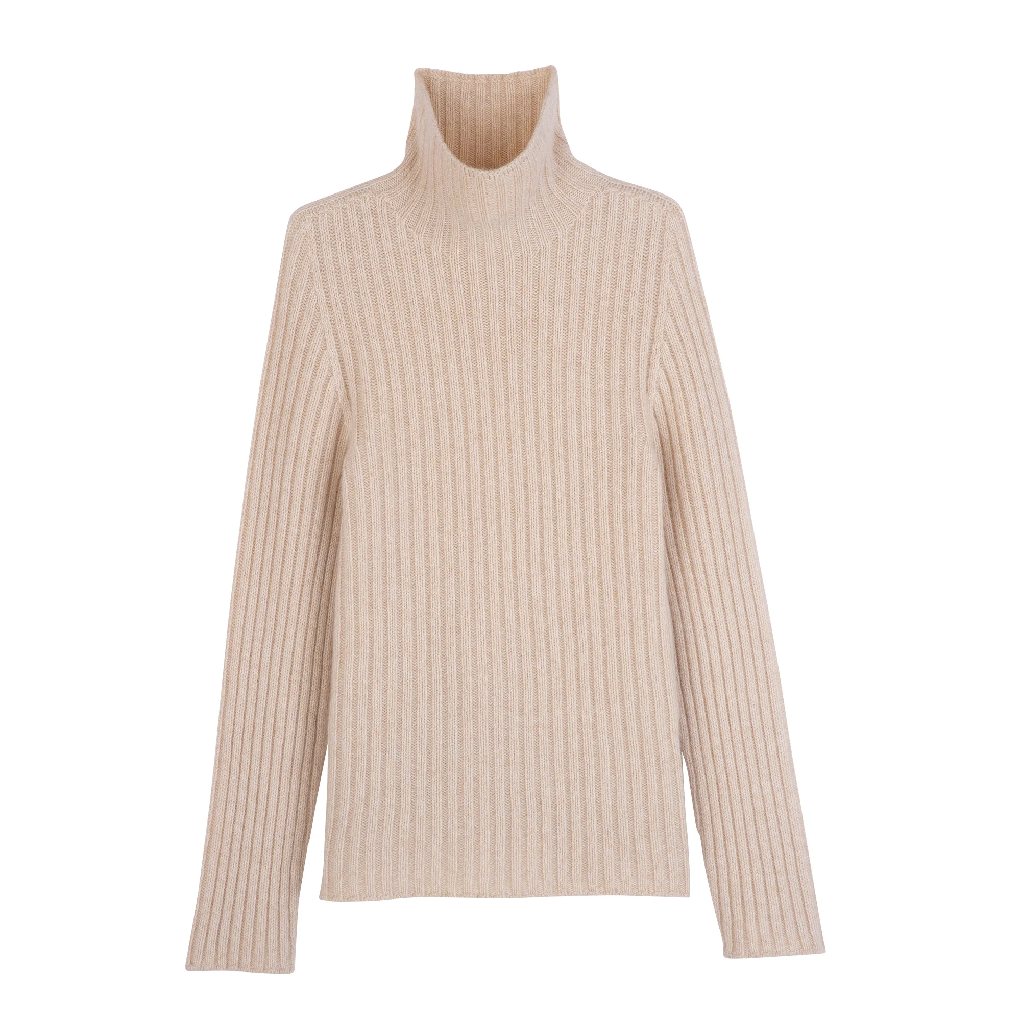 High neck sweater Ecru - Knit - 1