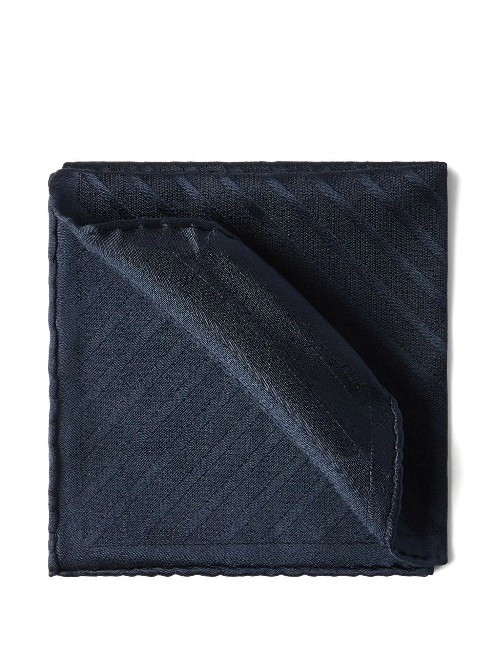stripped-pattern silk pocket square - 1
