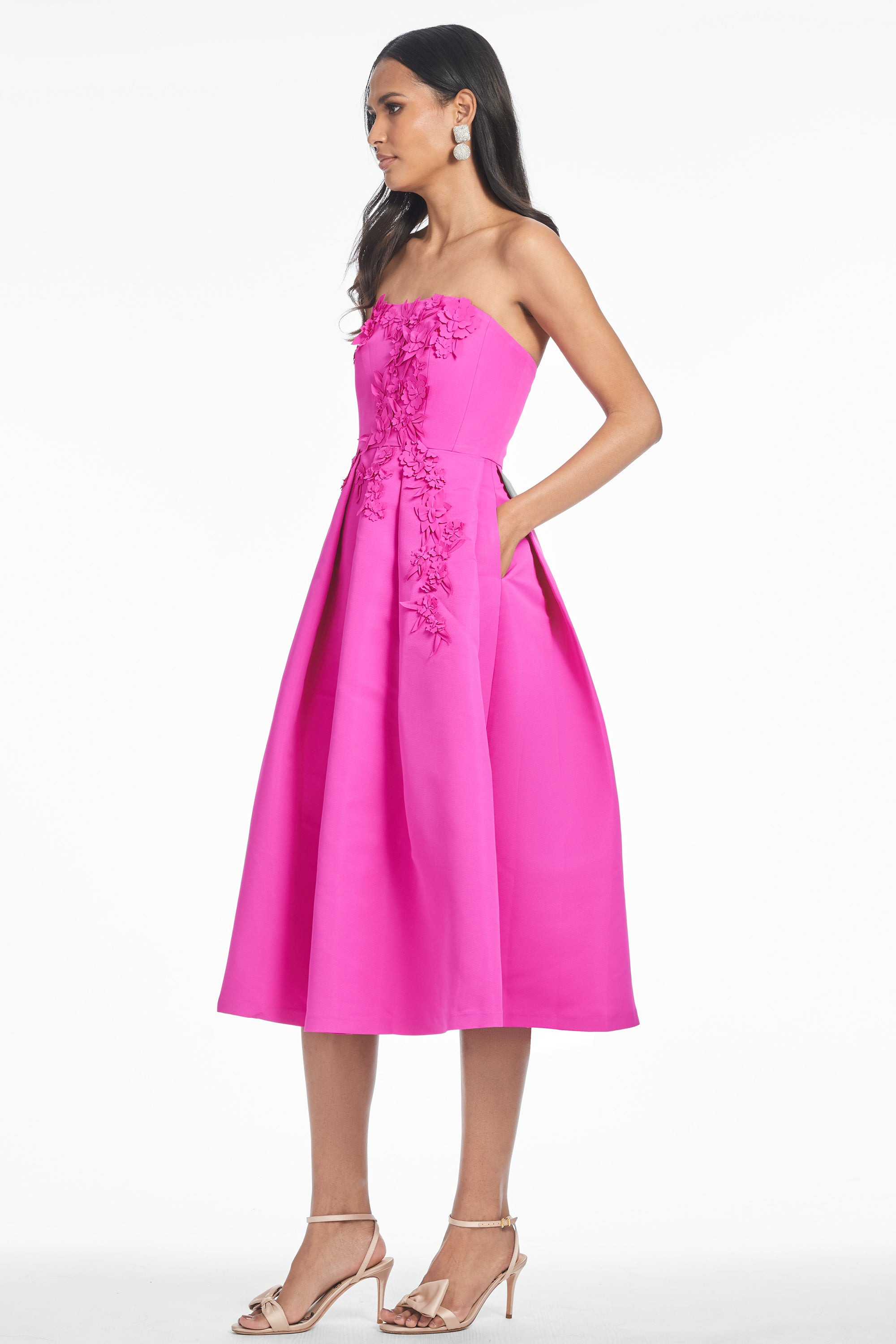 EVIE DRESS - CERISE - 2
