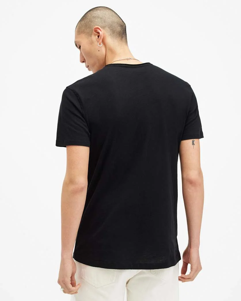 FIGURE CREW NECK RAW EDGE T-SHIRT - 1