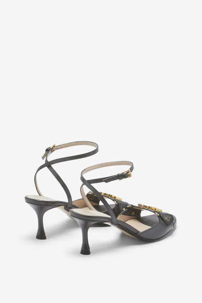 N°21 LOGO-PLAQUE LEATHER SANDALS outlook